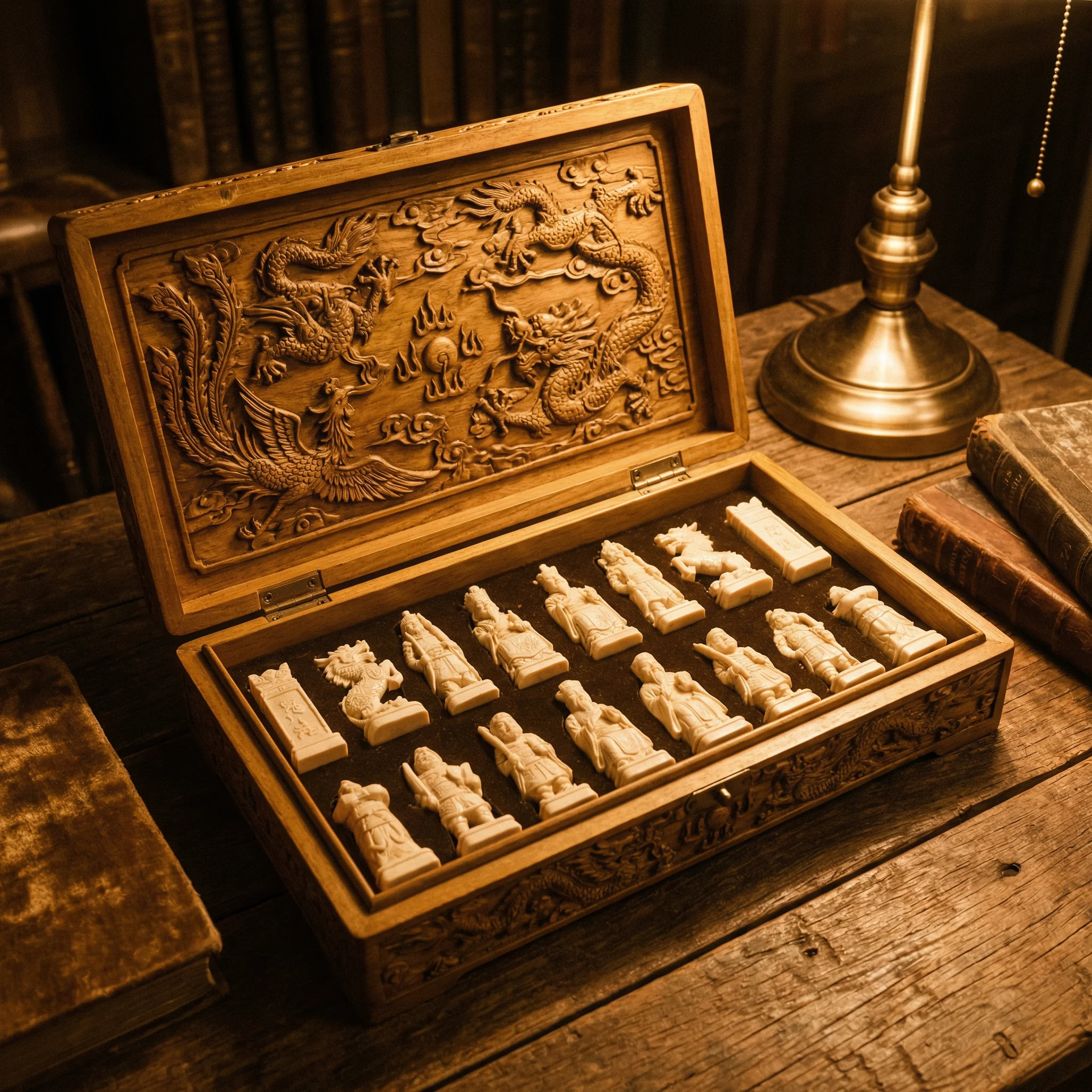 象牙棋子套装 - 瓦力棋牌 珍宝典藏